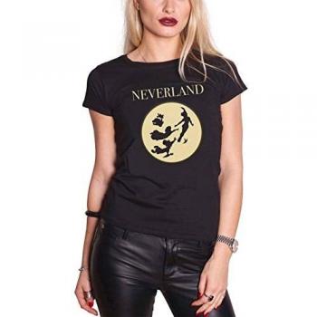 Disney Peter Pan T Shirt Neverland Moon Silhouettes Oficial Mujeres Size 12