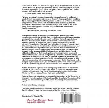 Arab Detroit: From Margin to Mainstream (Great Lakes Books Series)