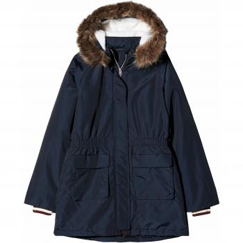 NAME IT Nkfmolea Parka Jacket Noos Chaqueta, Azul Dark Sapphire, 140 para Niñas