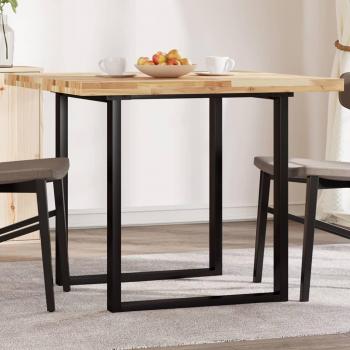 Tablero de mesa cuadrado de madera maciza de acacia 90x90x4 cm Marrón