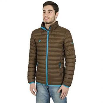 Izas Fraser Chaqueta Fibra, Hombre, Chocolate/Turquesa, M
