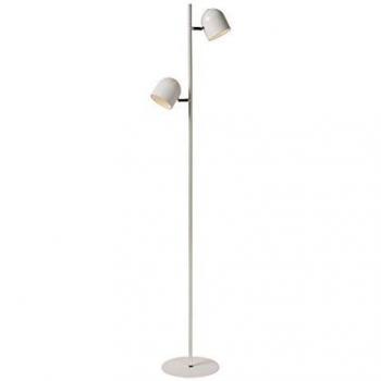Lámpara de Suelo LED Regulable Skanska - 2x5W 3000K - Blanca