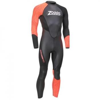 Zoggs Traje Neopreno Manga Larga Explorer Pro - Traje de neopreno, manga larga, color negro y naranja, talla XXL