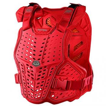 Chaleco Protector Troy Lee Designs Rockfight CE Rojo XS-S Unisex Adulto con tecnología D3O