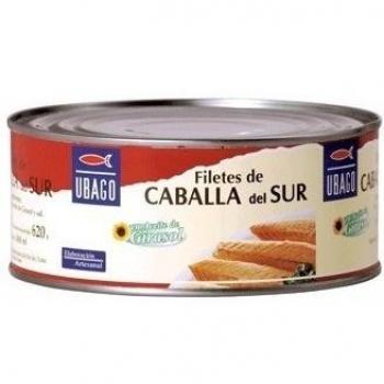 UBAGO caballa macarela en aceite de girasol lata 620 grs