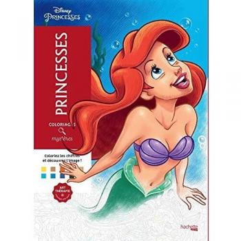 Libro de Colorear Disney Princesses - Coloriages Mystères con ilustraciones para colorear y actividades creativas