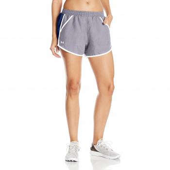 Under Armour FLY BY Short Pantalones Cortos, Women, Gris