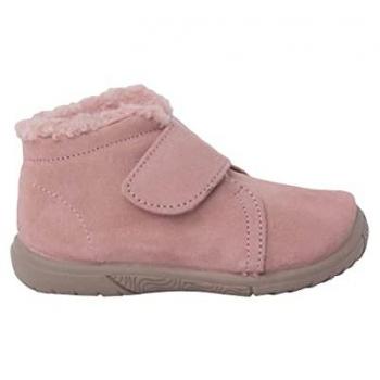 Bota de Niño Rosa Tipo Borreguito con Tira Adherente - Talla 25