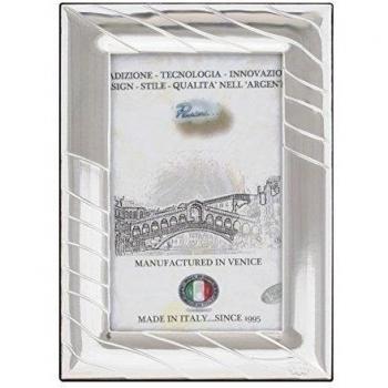 VELE M Marcos de Fotos 9x13 cm Marcos de Plata Hechos a Mano Made in Italy