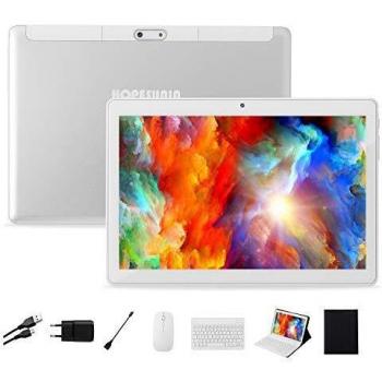 HOPESUNIN Tableta Android de 10.0 Pulgadas con Sistema operativo Android 9.0, 4GB RAM + 64GB ROM-certificación gsm de Google, Tableta ultradelgada de 8000mAh / 5MP + 8MP / Type-C/WiFi