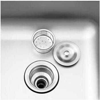 Fregadero de acero inoxidable Royal Catering - 2 cubas - Acero inoxidable - 400 x 400 x 300 mm