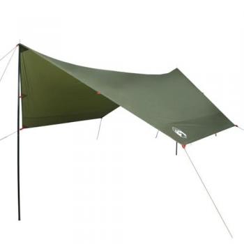 Lona de camping impermeable verde oliva 438x376x212 cm