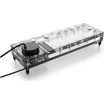 Bomba y depósito líquido Alphacool Core Distro Plate 360 mm izquierda con VPP, ARGB - Acrílico
