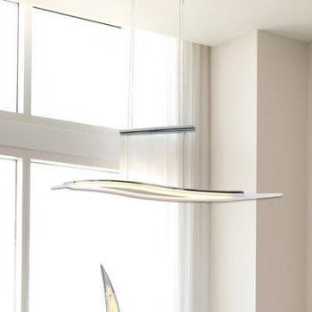Lámpara de Techo Colgante LED Wave Regulable, Cromo 3000K, 1650 lm