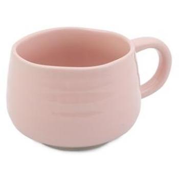 Taza de Café Cerámica Moteada Jamie Oliver Big Love, 375ml, Rosa, Apta para Lavavajillas y Microondas