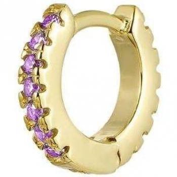 Piercing de aro Sophie en plata con baño de oro amarillo 18k