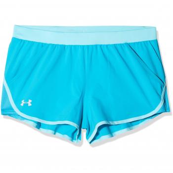 Under Armour Volar por Mini Corto, Mujer, Deceit/Venetian Blue/Reflective
