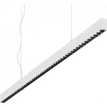 Colgante de barra recta lineal decorativa LED blanca IDEAL LUX BIURO SP 3000K WH