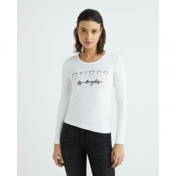 Camiseta de mujer manga larga con logo Guess