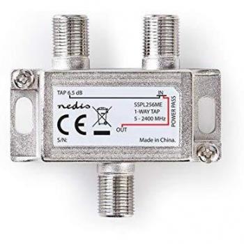 nedis SSPL256ME Distribuidor de Satélite F 5-2400 MHz, 1 Salida