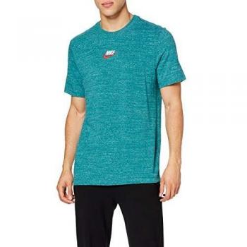 NIKE M NSW tee Embrd Heritage Short Sleeve T-Shirt, Hombre, geode Teal/Sail, XL