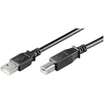 Cable USB 2.0 Tipo A a Tipo B, 1 Metro, Color Negro - Goobay 96185