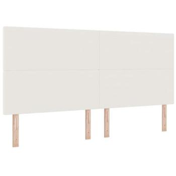 Cabecero de Cama LED Crema 100 cm Tela de Pana con Luz Regulable Diseño Moderno