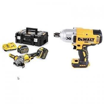 Dewalt cprof549 kit xr flexvolt dcg414t2 amoladora 125mm 54v con 2 baterias 54v18v liion 60ah dcf897nt llave imp sin escobillas xr 18v 34 alto par 950nm sin cargbateria y tstak ii
