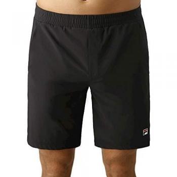 Fila Santana Shorts Hombres - Negro, Blanco