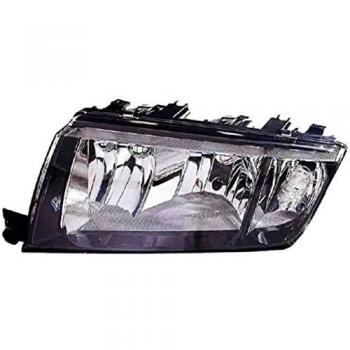 Faro Principal Derecho Eléctrico con Marco Gris Oscuro H7+H3 para Skoda Fabia 4P/5P/Combi (99-04) - Recambio Nuevo