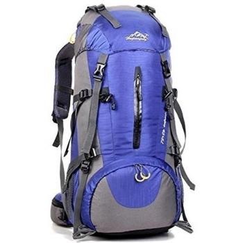 Minetom 50L Mochilas Impermeable Viaje Morral Deporte Multifunción Bolsa Plegable Trekking Viajes Al Aire Libre Gran Capacidad Púrpura One Size