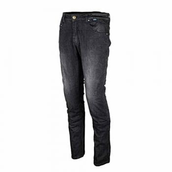Pantalones de Moto GMS Cobra Negros, Vaqueros de moto, Talla 48