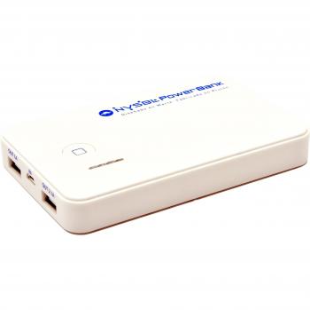 Nvsbl PBANK-W - Batería de 5000 mAh con 2 salidas USB, color blanco