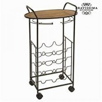 Tavolo con porta bottiglie di metallo by Bravissima Kitchen
