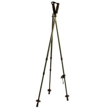 EUROHUNT Teleskop Zielstock 3 - Bein - Horquilla para armas de caza, color verde