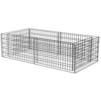 vidaXL Gabion Planter Galvanised Steel 180x90x50 cm