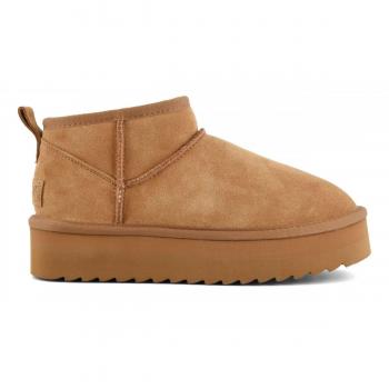 Beige Fashionable Women's Winter Boots - Colors of California YWPLA01 TAN 12W41