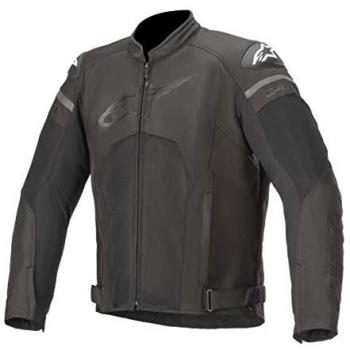 Chaqueta Moto Deportiva Alpinestars T-GP Plus R V3 Air - Resistente Poliéster 600D - Protecciones Homologadas CE - Color Negro - Tallas S a 3XL Unisex Adulto