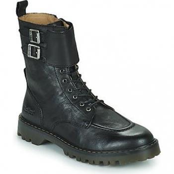 Kickers DECKRANGER Women's Mid Boots - Black Leather Stylish Comfort