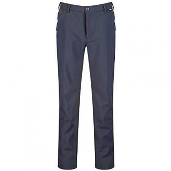 Regatta Men's Fenton Water-Repellent Softshell Walking Trousers - Seal Grey, Size 42 S