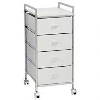 ANDREA HOUSE Carro 4 C. Madera Blanco 34X40X72
