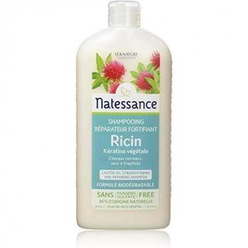 Natessance Castor Oil and Plant-derived Keratin Shampoo For Hair Strengthening and Repairing Shampoo