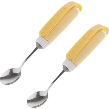 Cuchara Giratoria Flexible 360° con Mango Portátil para Discapacitados, Ancianos y Niños (Paquete de 2)
