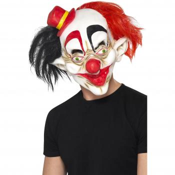 Smiffys Máscara de payaso de miedo, Látex, cubre toda la cabeza