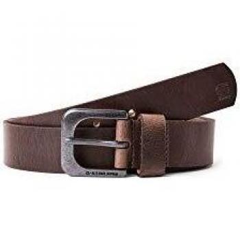 G-Star Zed Dark Brown/Black Metal Casual Leather Belt 70 cm
