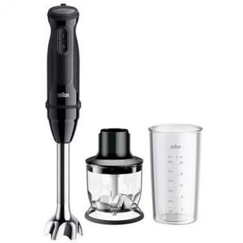 Batidora de Mano Braun Minipimer 3 MQ30201M Negra 900W con Tecnología Anti Salpicaduras