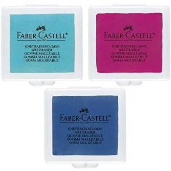 Goma Artística Chlebowa Faber-Castell - Colores Asortidos, Premium con Estuche Protector