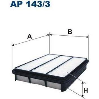 Filtro de aire FILTRON AP 143/3 - Filtro de aire para motor, diseñado para mejorar la calidad del aire en el sistema de combustión, compatible con diferentes modelos de vehículos, fácil instalación y alta eficiencia en la filtración