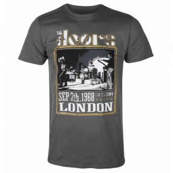 Men's Charcoal T-Shirt - The Doors - Roundhouse London - Rock Off