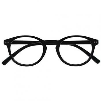 Opulize Zen Gafas De Lectura Negro Mate Suave Pequeño Hombres Mujeres Bisagras Resorte R24-1 +2,00